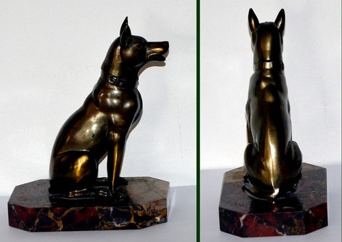 Statuette chien berger - statuette,