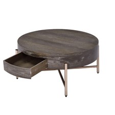 Table Basse Ronde En Champagne