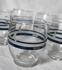 PASTIS DUVAL 5 verres Boules Modèle Dauphin Doseur  - Bar - Bistrot - Vintage