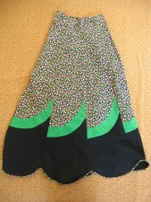 Jupe Christine laure à fleur Made in France Vintage Femme années 80'S rétro - 42