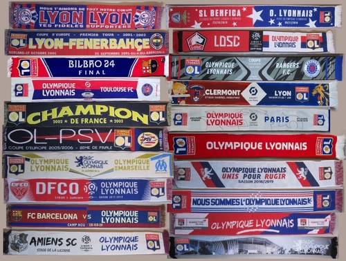 Echarpes olympique lyonnais - olympique, ol
