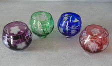 4 verres overlay sans pied en