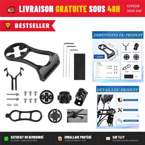 Support vélo compteur gps - support,