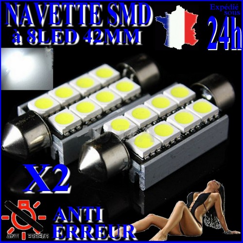 Ampoule navette led smd - 8,