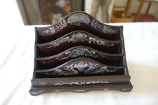 classeur trieur à courrier correspondance en palissandre et nacre asie