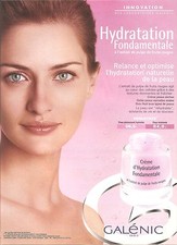 PUBLICITE ADVERTISING 2004 GALENIC Crème d'Hydratation Fondementale