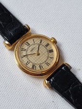 Vintage Montre Mécanique Maty Plaqué Or Femme Fonctionne