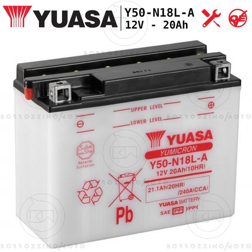Batterie yuasa y50 n18l 12v - yuasa, y50-n18l-a