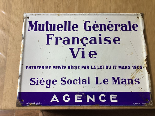 Ancienne plaque emaillee - ancienne,