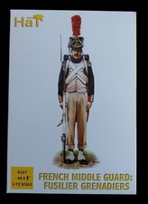 1 grappe de figurines au 1/72. HÄT 8167, Garde Moyenne Française.