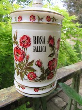 Pot a pharmacie Apothiquaire  ROSA GALLICA Opaline  Verrerie BROSSE Vieux Rouen