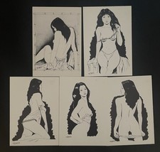 5 CARTES POSTALES FEMME - SEXY