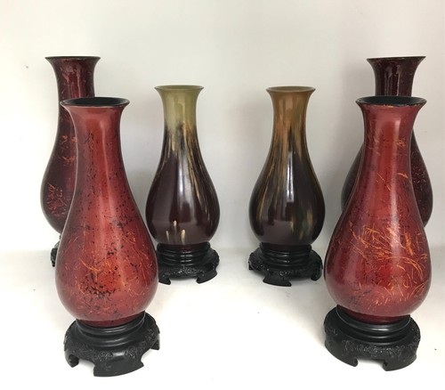 Vases imitation de laque - vases,