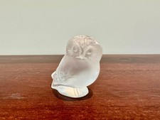 Lalique France : Chouette en cristal signé