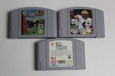 Lot Nintendo 64 (PAL) : NHL PRO 99 + NFL Quarterback Club 99 + ISS 64 -Bon état.