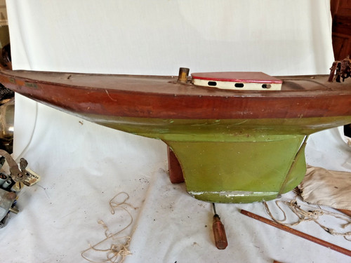 Antique pond boat - antique,