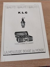 KLG 1935 bougies automobiles