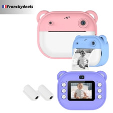 Appareil Photo Numérique Impression Instantanée Enfant Thermique Vidéo 32G Carte