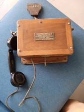 Téléphone Bois Mural 1910 Manivelle Mambret 