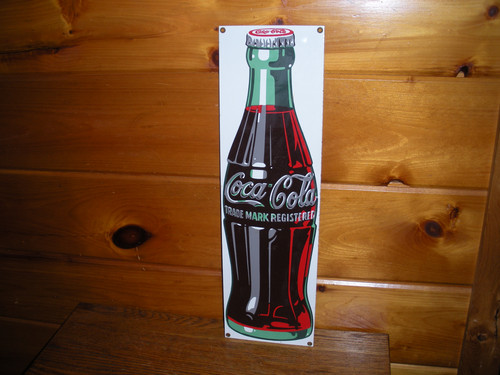 Vintage enamel coca - vintage, coca-cola