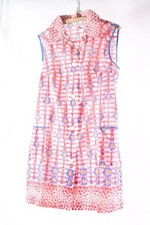 Ancien Kittel DDR Tablier De Travail Vintage Pril Motif Fleurs M88