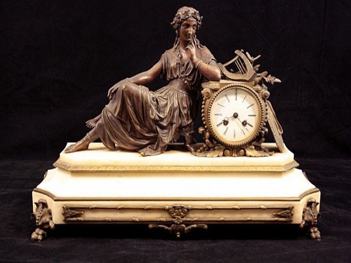 Pendule napoléon iii marbre - pendule,