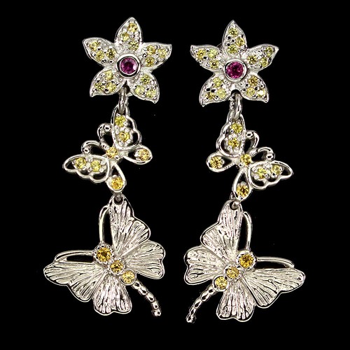 925 argent sterling boucles - argent,