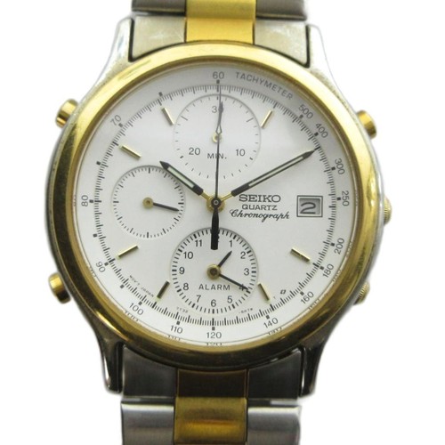 Seiko 7t32 6a50 wristwatch - seiko,