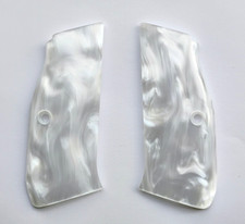 CZ75 White Pearl Grips Handle