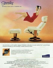publicité Advertising 0521  2002  Stressless  siège Ekornes systeme Plus