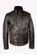 Blouson motard homme vintage