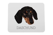 Teckel à poil ras sous-main