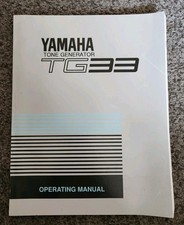 Yamaha TG33 Operating Manual