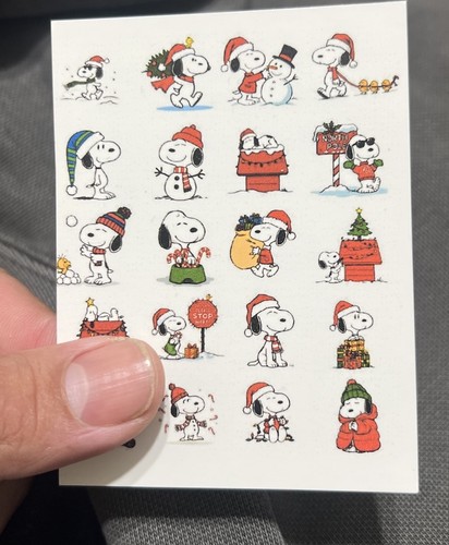 Nail decals snoopy charlie - decals,