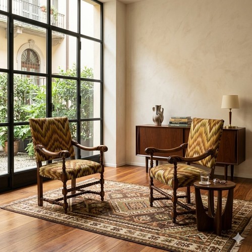 Fauteuils baroque anciens - baroque,