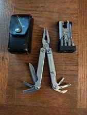Ensemble vintage leatherman side clip et porte outil orientable