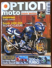 Option Moto n°63 du 12/2003; Suzuki 1400 GSX/ Kawa ZX-12R/ Salon Birmingham