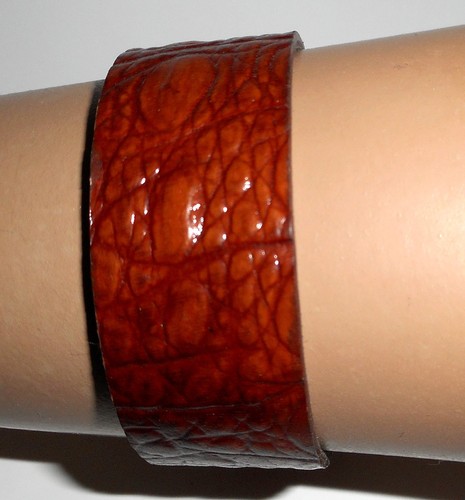 Exotic leather cuff western - leather,