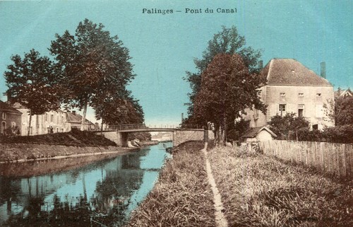 Carte palinges pont canal - carte,