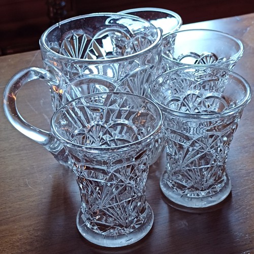 Carafe verres en verre - &,