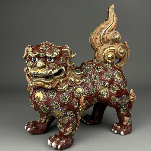 Ancienne statue chien shi - ancienne,