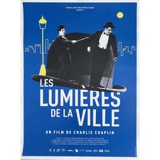 CITY LIGHTS French Movie Poster  - 15x21 in. - 1931/R2000 - retrospective Charle