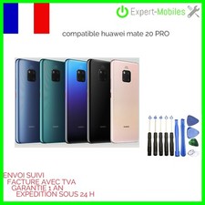 Vitre arrière Huawei MATE 20 PRO LYA-L29 + lentille camera + adhésif