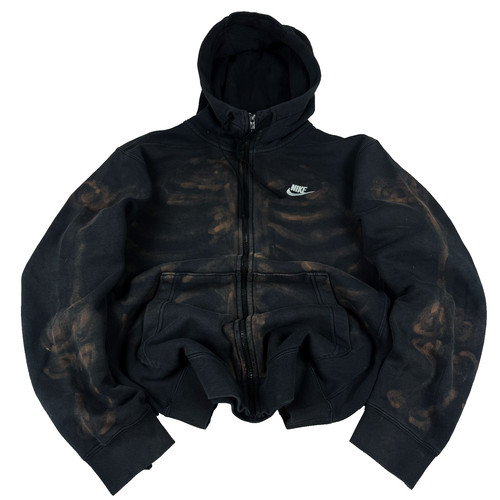 Nike skeleton distressed zip - nike,