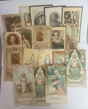LOT 18 IMAGES PIEUSES DIVERSES FAIRE PART COMMUNION/DECES PRIERE ETC
