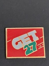 Vintage logo GET 27 pin's publicitaire pin épinglette badge