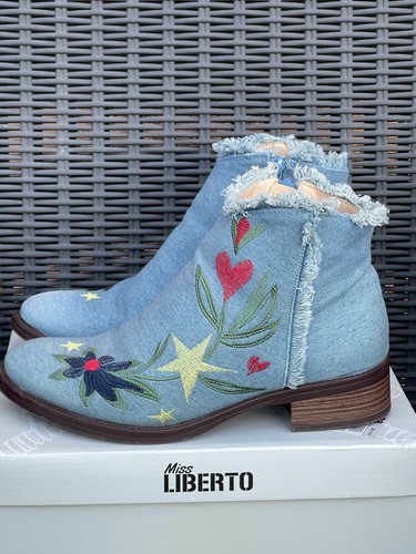 Bottine jean broderie - bottine, et