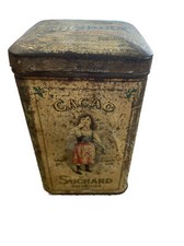 ANCIENNE BOITE EN TOLE LITHO  PUBLICITAIRE SUCHARD MILKA VELMA