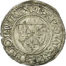 Pièce de monnaie, France, Blanc, Tours, VZ, Billon, Duplessy:377C