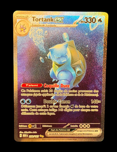 Carte pokémon tortank sar - pokémon, ex